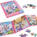 Puzzles for Girls 3-5 Princess Themes(Castle/Ball/Elf, 3 * 20PCS) Puzzle Magnetic Puzzles for Girl 4-6 Travel Activities for Kids, Birthday Presents for Girls 3 4 5 6 Years Old