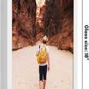 Americanflat 12x18 Poster Frame with Polished Plexiglass - Soho Collection - Gallery Style Deep Molding Picture Frames for Wall Display - White