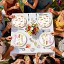 50Pcs Weenies and Tinis Party Supplies 9" Large Bachelorette Martini Theme Paper Plates Disposable Green Pink Platter for Hot Dog Bar Bachelorette Party Birthday Dinner Kitchen Party Favors