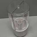 Toothbrush Holder with Cover 360 Rotating 4 Compartments Bathroom Toothpaste Electric Toothbrush Organizer, White