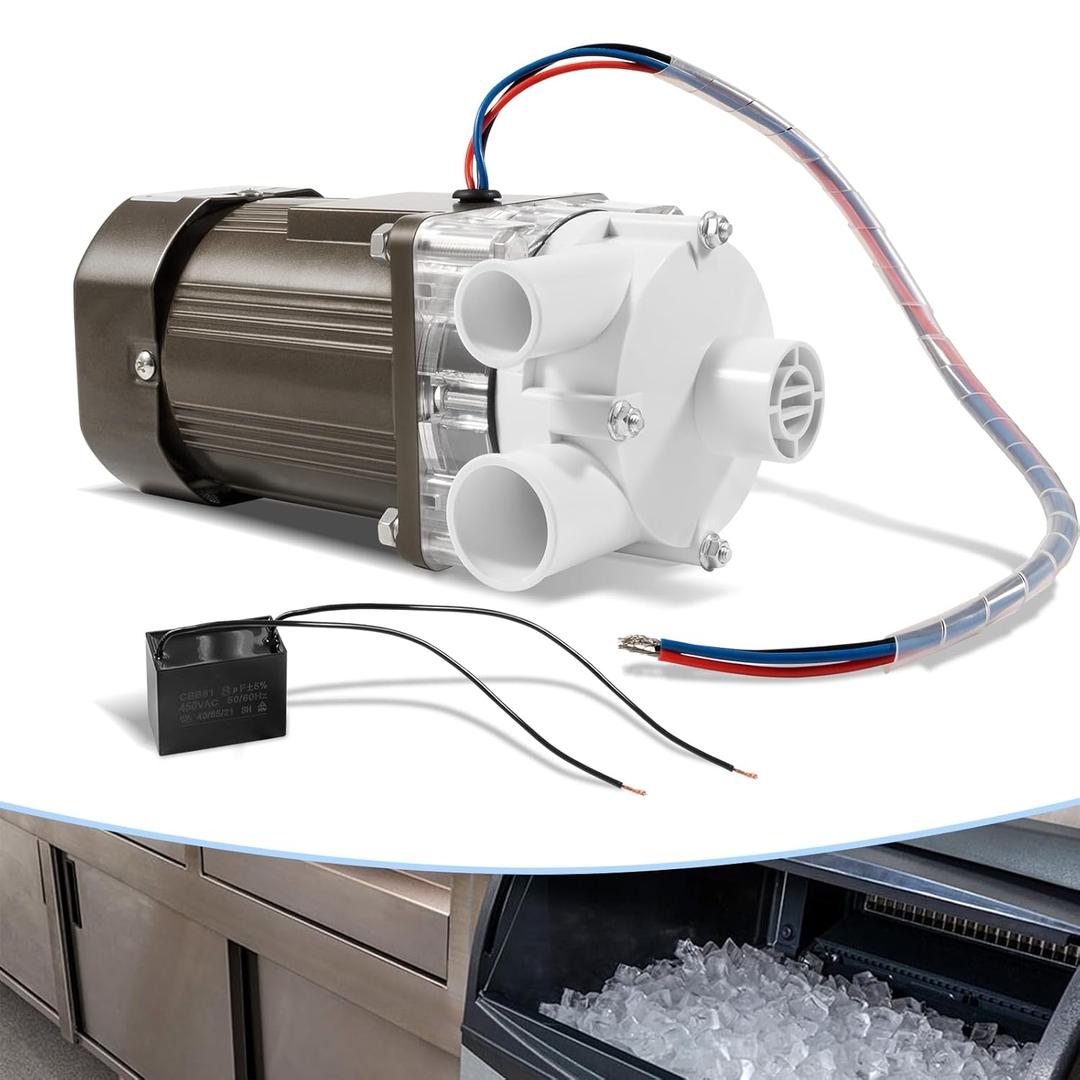 S-0730 Ice Machine Motor Replacement for Hoshizaki KM Series Ice Machines 120V 60WWater Pump Motor Assembly for Hoshizaki S-0730KM-1200SKM-1300S