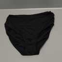 Anne Cole Convertible High Waisted Foldver Bottom (X-Small, Black)