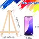 32 Pack 9 Inch Wood Easels, Easel Stand for Painting Canvases, Art, and Crafts, Tripod, Painting Party Easel, Kids Student Tabletop Easels for Painting, Portable Canvas Photo Picture Sign Holder