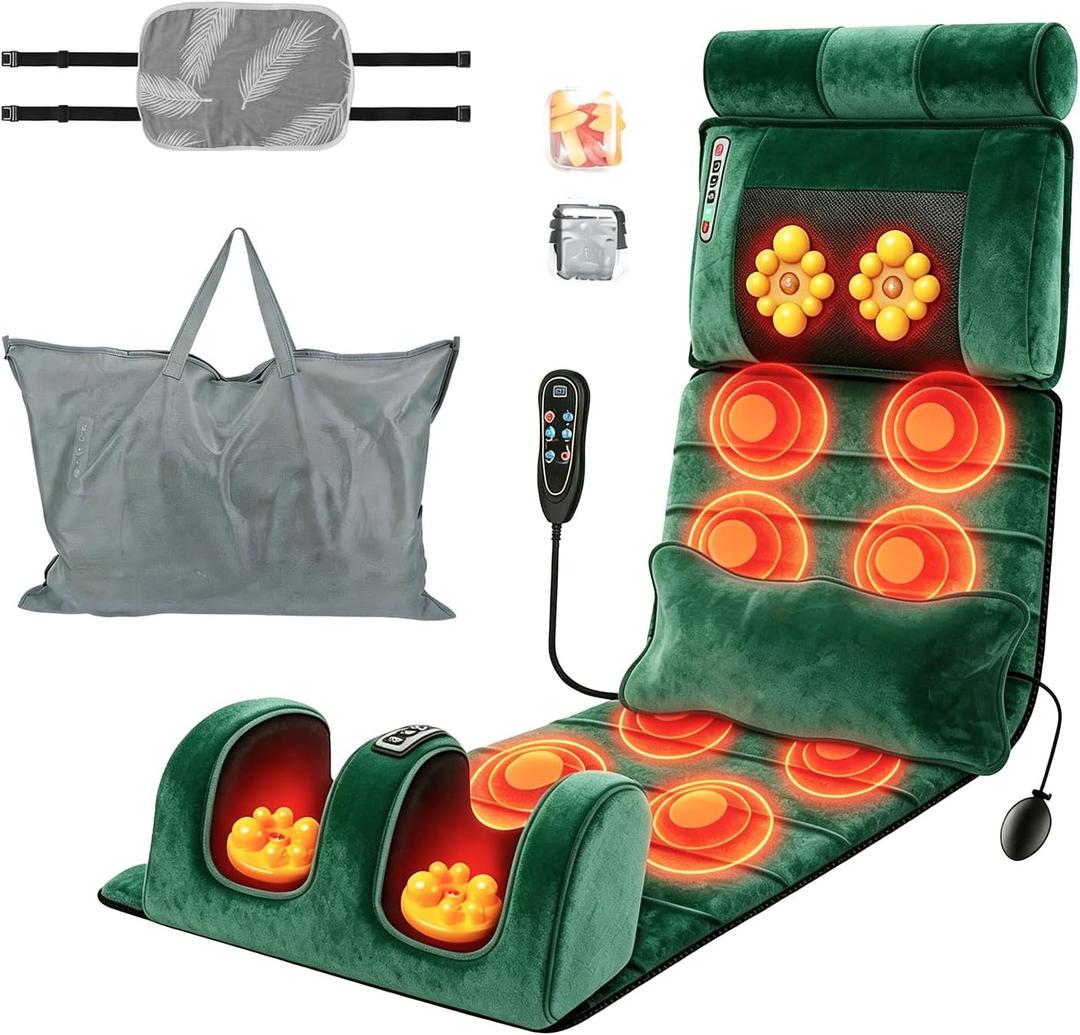 Full Body Massage Mat with Heating Pad Electric Vibration Massage Cushion