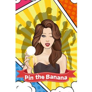 Hxezoc Bridal Shower Games Pin The Games with 32 Stickers, Large Girl Poster for Bachelorette Party Wedding Party Games Girls Night Party Games