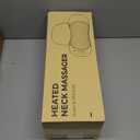 3-in-1 Neck Massager for Pain Relief Deep Tissue with Heat, Portable Memory Foam Cervical Massager Pillow with Traction for Neck Hump Comfort & Shoulder Relaxation at Home/Office/Travel (Corded)