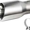 MXA 2.5 to 3.5 inch Exhaust Tip,Tail Pipe 2.5 inch Exhaust Tip for Car, Dual Wall Angle Cut 2 1/2Exhaust Tips Universal Stainless Steel Exhaust Tips (2.5"x3.5"x7.5")