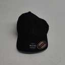 Hurley Mens Baseball Cap - Curved Brim Flexfit Fitted Hats for Men (Small-Medium, Black/Black)