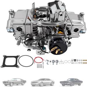 Carburetor 650 CFM 4-Barrel Electric Choke, Mechanical Secondary FIT Holley Quick Fuel Brawler 4150 Square-Bore  Die-Cast Aluminum Replacement BR-67255