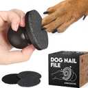 Dog Nail File, Cat Nail File, Dog Nail File Board - Stress-Free Nail Filing for Dogs, Nail File for Dogs, Dog Scratch Pad for Nails, Handle Made from 100% Real Wood