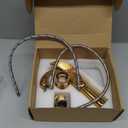 Gold Swan Shape Single Handle One Hole Bathroom Vessel Sink Faucet Deck Mount Lavatory Sink Faucet