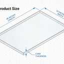 2 Pack 24×48"×1/4" (6mm) Plexiglass, Large Acrylic Sheets for DIY Project, Hevay Duty Crafts, Window Paiting, Signage, Industrial,Easy to Cut,Indoor and Outdoor Work
