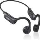 CXK Bone Conduction Headphones Bluetooth 5.4 Open Ear Headphones with Mic, Premium Loud Sound 10Hrs Playtime Bluetooth Headphones, IPX6 Waterproof Sports Headset for Running, Cycling, Walking (Black)