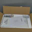 IBUYKE Slim Storage Cart 5.9" W, Rolling Organizer Trolley for Small Spaces, 4-Tier Laundry Cart with Handle, Slide Out Utility Cart for Kitchen, Living Room, Laundry,Narrow Places,White WST005W