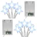 Battery Operated LED Mini Stars String Lights - Set of 2