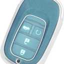 TANGSEN Smart Key Fob Case Cover Compatible with Honda Civic VEZEL RV3 RV4 EHEV RV5 RV6 2 3 4 5 Button Keyless Entry Remote TPU Transparency Frosted Key Shell