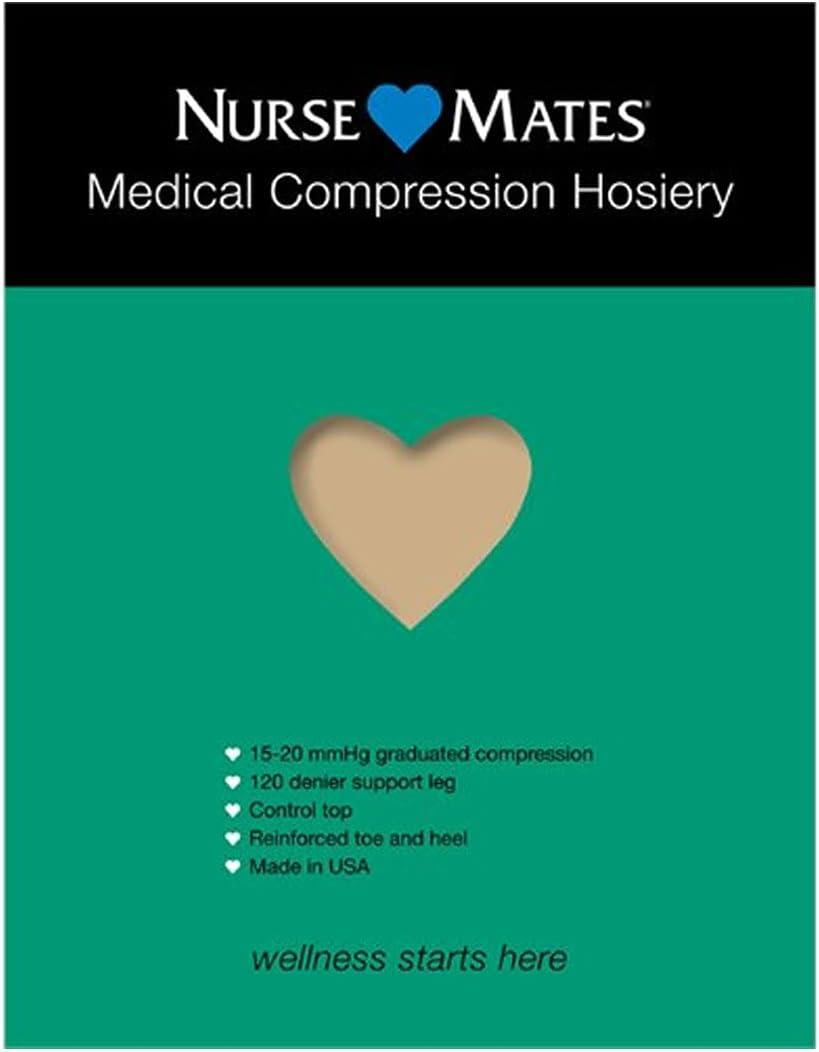 Nurse Mates Medical Compression Pantyhose | 15-20mmHg | Support Hosiery | 1 Pair, C
