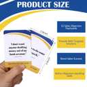 Affrolling 53 Pcs Objection Questions Deck Salesperson Training Flashcards Include 52 Cards and One Instruction Manual, for Training Tools, Improve Skills and Role-Playing Practice