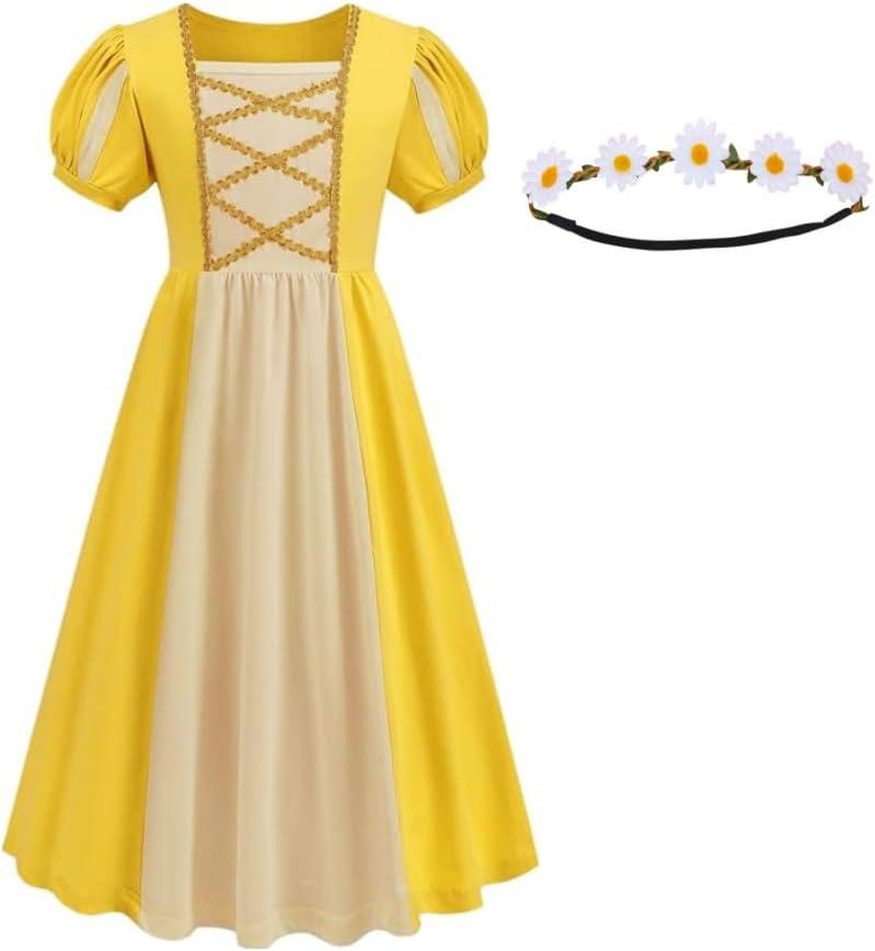 Renaissance Medieval Dress Princess Dress Girls Irish Costume Cosplay Retro Gown Birthday Halloween Xmas Party