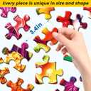24 Large Piece Puzzle for Seniors 6 Pack Puzzles Dementia Alzheimer's Products and Activities for The Elderly Adults Puzzle Alzheimer's Easy Puzzles Gift Memory Games for Patients, 6 Storage Bag