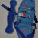 Letton Child Head Support for Car Seats - Adjustable Toddler Car Seat Head Holder Head Strap, Breathable Kids Headrest Neck Relief - A Comfortable Sleep Solution (Blue Dinosaur)