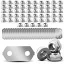 Hybrid Battery, Nickel-Plated Copper Bus Bars & SS Nuts Set, Compatible with 2004-2015 Toyota Prius, (Gen II & Gen III), oota rius V (2012-2017), Lexus CT200h (2011-2017)