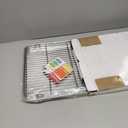 TeamFar Baking Sheet with Rack Set of 4, 20’’×14’’×1.2’’, Half Size Stainless Steel Cookie Sheet Baking Pans with Cooling Rack Set , Non Toxic & Rust Free, Mirror Finish & Easy Clean, 2 Pans & 2 Racks