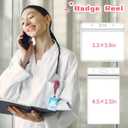 4 x Hope&Luck Halloween Badge Reel, Funny Fall Retractable Nurse Badge Holder with Alligator Clip Glitter Ghost Skull Badge Reels for Nurses Nursing Students Teacher Doctor Name Tag ID Card Decor