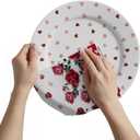 XCHI Love Hearts Cupid Rose Flower Valentine's Day Kitchen Towels Dish Towels 18x26 Inch Home Kitchen Decorations Hand Towels Set of 2 Drying Dishcloth