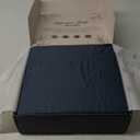 DECOLURE 100% Viscose Derived from Bamboo Sheets King Size 4pcs - Ultra Soft & Luxuriously Cooling, 17" Deep Pocket, Double Stitching, Perfect for Hot Sleepers - King Bed Sheets (Navy Blue)