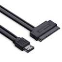 Chenyang Power eSATA Cable,Power eSATA to SATA 22Pin Data Transfer Extension Cable Support 5V/12V Power for 2.5"/3.5" Hard Disk Drive 50cm