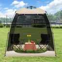 Alvantor Upgraded Screen House Gazebo, 2-4-6 Person Pop Up Screen Tent, Instant Screen Room with Carry Bag, Outdoor Mosquito Tent Camping, Sun Shade Shelter for Patio, Garden, Backyard, Deck (7 x 4 x 7 FT)