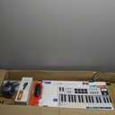 Arturia 231531 KeyLab Essential mk3 61-Key Universal MIDI Controller and Software (White) Bundle with Auray FP-P1L Sustain Pedal, Hosa MID-310 MIDI Cable, and Medium-Size 61-67 Keys Cover for Piano