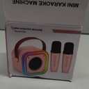 Mini Karaoke Machine for Kids, Girl Toys Gifts, Kids Karaoke Wireless Microphone for 4,5,6,7,8,9,10,11,12 Years Old Boys and Girls Christmas Party Gifts Toys (Beige)