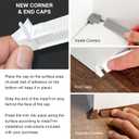 InstaTrim Inside Corners - 10 White 1/2" Wide Trim Inside Corner Pieces - Trim for Inside Corners - Paintable