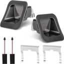 LED License Plate Lights with Metal Retainer Clips for 2003-2018 Dodge Ram 1500 2500 3500 Rear Bumper Tag Lamp 2PCS, 6000K White