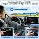 Wireless Carplay Adapter, Convert Wired to Wireless CarPlay, Compatible with CarPlay, Plug and Play, Type-C/USB, Suitable for 800+ Vehicles (Blue)