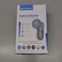 BEAUTURAL Fabric Shaver and Lint Remover, Sweater Defuzzer with 2-Speeds, 2 Replaceable Stainless Steel Blades, Battery Operated, Remove Clothes Fuzz, Lint Balls, Pills, Bobbles Gray