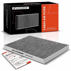 A-Premium Cabin Air Filter with Activated Carbon - Compatible with Tesla Model S 2016 2017 2018 2019 2020 2021 2022 2023 - Behind Glove Box - Replace# 1072736-00-B