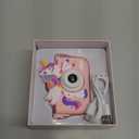 Envyvip Unicorn Toys Camera for Kids Girls Age 3-8, Toddler Kids Digital Camera Christmas Birthday Gifts for 3 4 5 6 7 8 Years Old Girl, Cute Selfie Video Camera, HD 1080P, 32GB SD Card Included, Pink