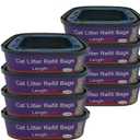 8 Pack Cat Litter Refill Bags Cartridge Compatible with Genie Cat Litter Standard and Plus Pails