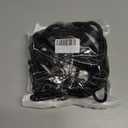 8-Pack Bungee Cords with Hooks & Carabiners - 24 Inch Bungee Rope (4 Hooks + 4 Carabiner Clips) - Heavy Duty Elastic Stretch Cords for Kayaking, Camping, Truck, Tarp, Gear Tie Down - Black