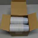 Maxdot 60pcs 4oz Dessert Cups, Disposable Ice Cream Cups, Paper Frozen Yogurt Bowls, for Hot and Cold Foods, Suitable for Gelato or Mousse(Gray Blue)