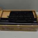 Rolling TV Stand with Shelf for 23-65 inch TVs up to 88lbs, Portable Mobile TV Cart with Silent Wheel, Tilt & Height Adjustable Universal Corner TV Stand for Bedroom, Living Room, Office (Black)