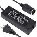 12V 10A Car Power Adapter Female Auto Cigarette Lighter Plug, AC 100-240V to DC 12V 10A 120W Power Supply Adapter AC to DC Converter Transformer for Car Powered Device