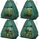 4 Pack Pop up Plant Covers, 36 x 36 x 38 in Garden Netting