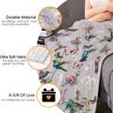 Hummingbird Throw Blanket Butterfly Hummingbirds Theme Blanket for Women Girls Hummingbird Gifts for Bird Lovers Bird Flower Blanket for Couch Bed Outdoor 40"x50"for Kids/Child