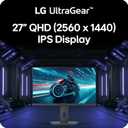 LG 27G61ZB-B 27-inch Ultragear IPS QHD 200Hz 1ms HDR10 Gaming Monitor
