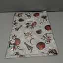 2 x Vnaaem White Christmas Wrapping Paper Red Stripe Snowy Scene House Holiday Style Gift Wrap Paper Bulk for Winter Xmas Birthday Party - 20 X 28 Inches 8 Folded Sheets