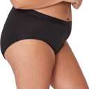 Hanes Women's Just My Size Comfort, Period. Brief Period Underwear, Super Leaks, 2-pack 4XL
